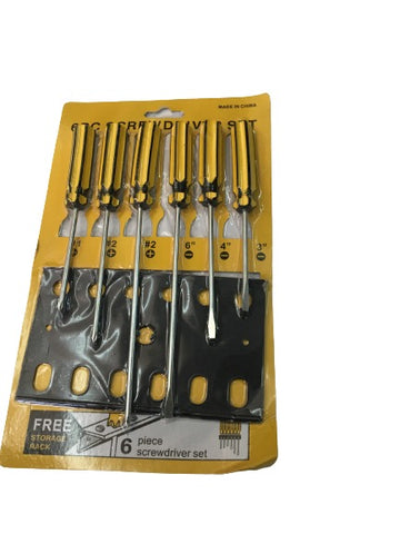Screwdriver Set  6PC (Yellow)